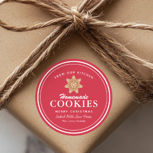 Selbstgebackene Kekse Lebkuchen Runder Aufkleber