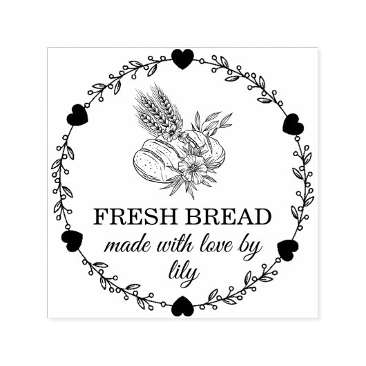 Selbstgebackenes Brot Permastempel (Design)