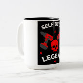 selbstgebaute Zuhause Zweifarbige Tasse (Vorderseite Links)