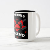 selbstgebaute Zuhause Zweifarbige Tasse (VorderseiteRechts)