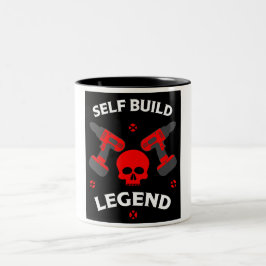 selbstgebaute Zuhause Zweifarbige Tasse