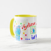 Selbstgebrannte Einhorn-Inspiration-Tasse Tasse (Vorderseite Links)