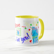 Selbstgebrannte Einhorn-Inspiration-Tasse