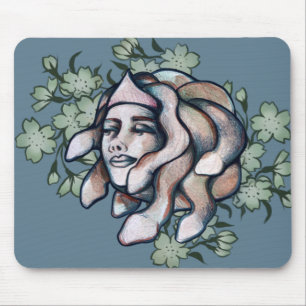 Selbstgefällige Medusa-Kunst weiche Gorgonen-Kunst Mousepad