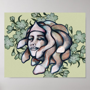 Selbstgefällige Medusa-Kunstwerke weiche Gorgonen- Poster