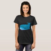 Selbstgefälliger Blauwal T-Shirt (Vorne ganz)