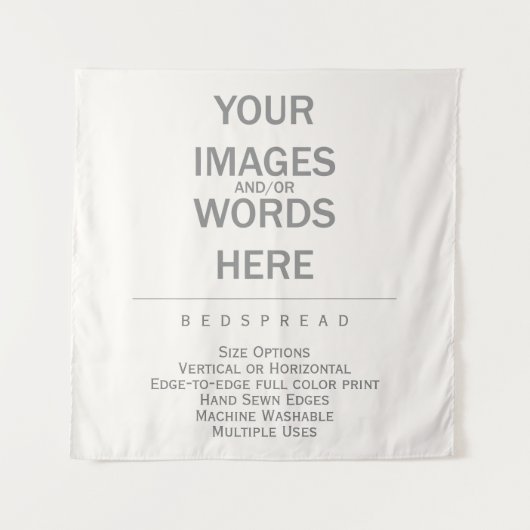 Selbstgemacht - Bettdecke 144 cm x 144 cm / Wandteppich (Vorderseite)
