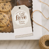Selbstgemacht mit Liebe Geschenkanhänger