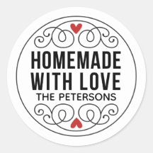 Selbstgemacht mit Liebe Personalisiert