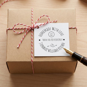 Selbstgemacht mit Liebe   Vielen Dank für Ihre Bes Geschenkanhänger