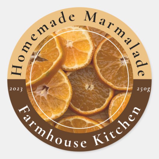 Selbstgemachte anpassbare Marmelade Sticker (Vorderseite)