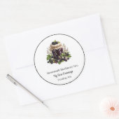 Selbstgemachte Brombeermarmelade-Aufkleber Runder Aufkleber (Umschlag)