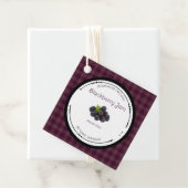 Selbstgemachte Brombeermarmelade-Etiketten mit Zut Geschenkanhänger (Beispiel)