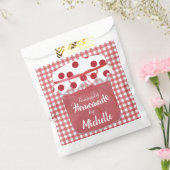 Selbstgemachte hausgemachte Marmelade und Gingham Geschenktütchen (Versiegelt)