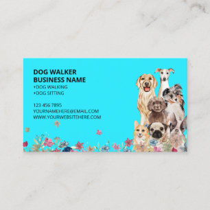 Selbstgemachte Hunde-Tier-Pflege-Sitting Visitenkarte