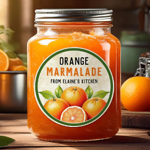 Selbstgemachte Orangenmarmelade Aufkleber - im Vin