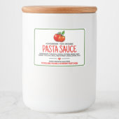 Selbstgemachte Pasta-Sauce Dosenfutter Etikett (Vorderseite)