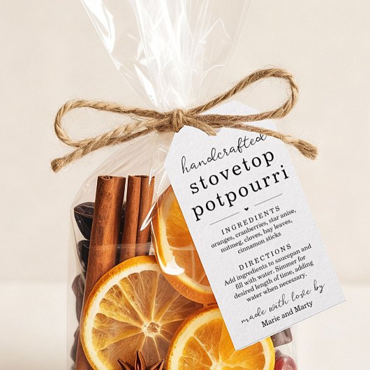 Selbstgemachte Potpourri-Geschenklabels für den He Geschenkanhänger