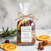 Selbstgemachte Potpourri-Geschenklabels für den He Lebensmitteletikett
