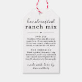 Selbstgemachte Ranch-Mix-Geschenktags Geschenkanhänger (Vorderseite)