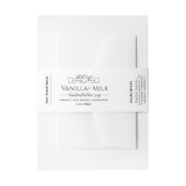 Selbstgemachte Seife Bauchbinde mit Logo & QR-Code Einladungsbanderole (Vorderseite Beispiel)