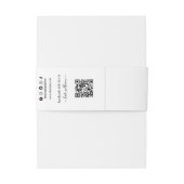 Selbstgemachte Seife Bauchbinde mit Logo & QR-Code Einladungsbanderole (Rückseitenbeispiel)