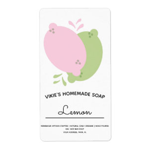 Selbstgemachte Seifen Geschäft Zitronen-Lime-Pink