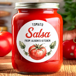 Selbstgemachte Tomaten-Salsa nach Hausrezept - Eti Runder Aufkleber