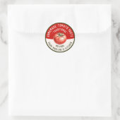 Selbstgemachte Tomatenpaste in zwei Farben Runder Aufkleber (Tasche)