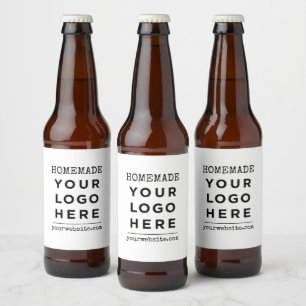 Selbstgemachte Website Ihr Firmenlogo Produkt Bierflaschenetikett