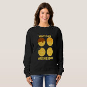 Selbstgemachter gefrorener Waffel-Mittwoch Sweatshirt (Vorne ganz)