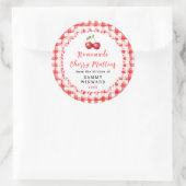 Selbstgemachter Kirschmuffin Aufkleber (Tasche)