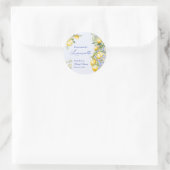 Selbstgemachter Limoncello Brautbad Danke Runder Aufkleber (Tasche)