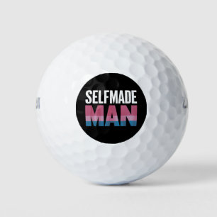 Selbstgemachter Mann Transgender Trans Pride-Flagg Golfball