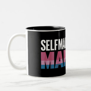 Selbstgemachter Mann Transgender Trans Pride-Flagg Zweifarbige Tasse