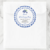 Selbstgemachter Mini Blaubeerkuchen Aufkleber (Tasche)