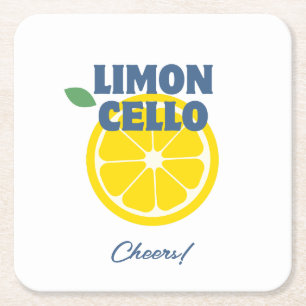 Selbstgemachter Moderner Cremeweißer Limoncello Li Rechteckiger Pappuntersetzer