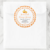 Selbstgemachter Orangenscone-Aufkleber Runder Aufkleber (Tasche)