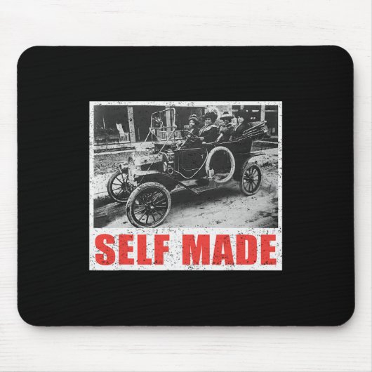 Selbstgemachter Schwarzer Besitz Schwarze Geschich Mousepad (Vorne)