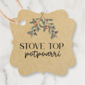 Selbstgemachter Weihnachts-Stovetop-Potpourri als  Geschenkanhänger (Vorderseite)