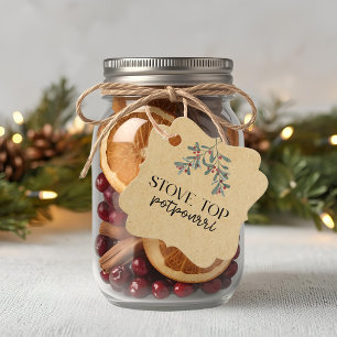 Selbstgemachter Weihnachts-Stovetop-Potpourri als  Geschenkanhänger