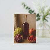 Selbstgemachter Wein Postkarte (Stehend Vorderseite)