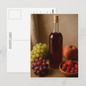 Selbstgemachter Wein Postkarte (Vorne/Hinten)