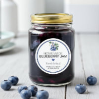 Selbstgemachtes Blaubeermarmelade Etikett | Aus de