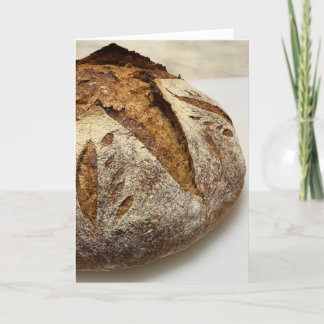 Selbstgemachtes Brot Leere Grußkarte Karte