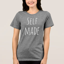 Selbstgemachtes Damen T-Shirt Tri-Blend Shirt