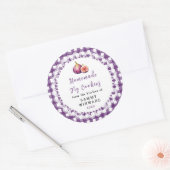 Selbstgemachtes Feigenplätzchenetikett Runder Aufkleber (Umschlag)