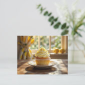 Selbstgemachtes Lemon-Cupcake-Rezept Postkarte (Stehend Vorderseite)