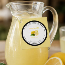 Selbstgemachtes organisches Limonadenetikett mit Z