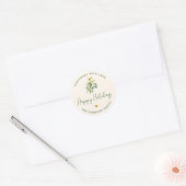 Selbstgemachtes Weihnachtsgeschenk mit Liebe Runder Aufkleber (Umschlag)